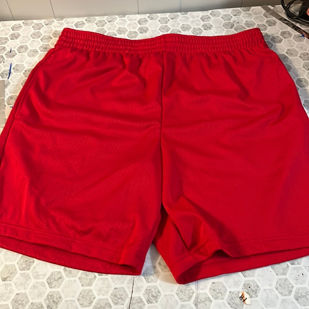 BCG 2XL Red Elastic Waist Pull On Athletic Basketball Shorts